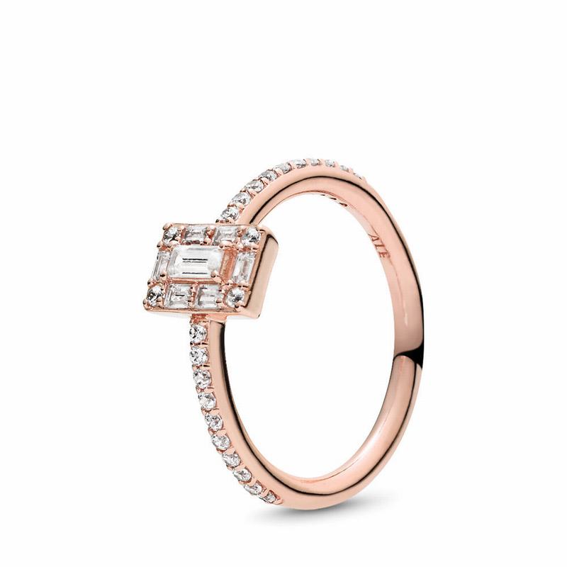 Pandora Rose™ Luminous Ice Promise Ring - Pandora Rose/Cubic Zirconia - Canada | YW1997GI